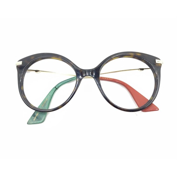 Gucci GG0109O 002 Tortoise Brown Gold Round Eyeglasses Frames 50-19 140 Women - Picture 12 of 12